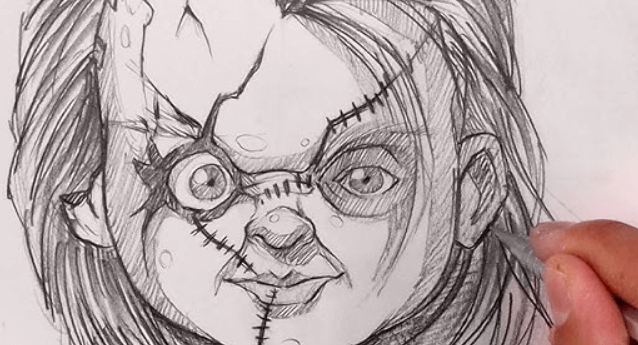 Outline:-Kvsppnj9o8= Chucky Drawing